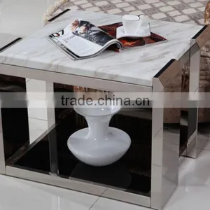 C8025 Modern Bedside End Table Stainless Steel Side Table thumbnail-1