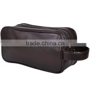 Dopp Kit Toiletry Bag Portable Travel Organizer With Three-layered Storage Sections Handle Strap thumbnail-1