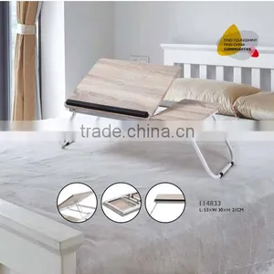 Foldable Adjustable Lap Desk, Recliner Bamboo Laptop Desk as Seen on tv thumbnail-1