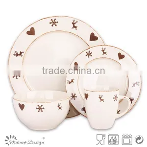 Snowflake Novelty Ceramic Christmas Dinnerware thumbnail-3