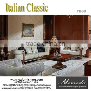 YB68 European Design Luxury Home Furniture Wooden Sectional Sofa thumbnail-1