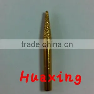 Taper Shape Vacuum Brazed Diamond Engraving Burrs thumbnail-1