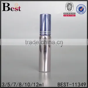 8ml 10ml 12ml Cosmetic Perfume Spray Bottle Silver Color Perfume Spray Bottle Round Shape Refill Perfume Atomizer Spray Bottle thumbnail-2