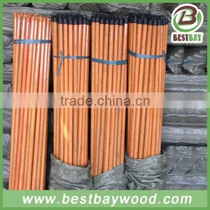 Factory Direct Sale Pvc Coated Wooden Broomstick, Wooden Stick, Wooden Broom Handle thumbnail-1