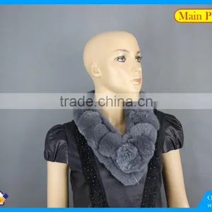 High Quality Knitted Rex-Rabbit Scarf thumbnail-2