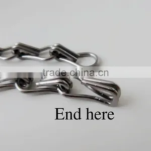 12mm Hard Anodized Silver Color Aluminum Hook Chain for Curtain thumbnail-3