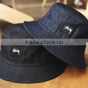 2016 New Design Cowboy Bucket Hat With a Woven Label Logo Cap thumbnail-2