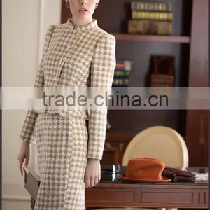 Fashion Ladies Skirt Suits Custom Women Suit WMS32 thumbnail-1