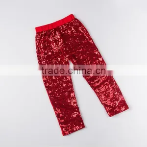 Red Sequin Toddler Leggins Baby Sweat Pants thumbnail-1