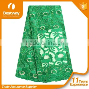 Bestway Top-end Handmade Embroidery Tulle Lace Beaded Bridal Lace Fabric French Net Lace Fabric With High Quality FL0245 thumbnail-1