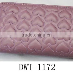 Hot Stripe PU Leather 2016 Lady New Popular Heart Wallet thumbnail-3