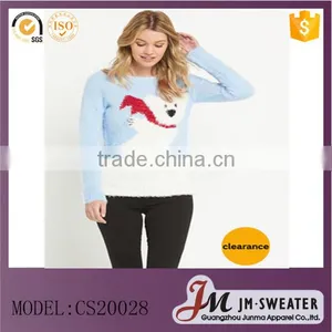 Fashion Christmas Women Pullover Sweater With Round Neck and Long Sleeve thumbnail-1