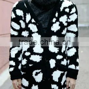 New Arrival Men's Leopard Cardigan Clothing Sweater thumbnail-1