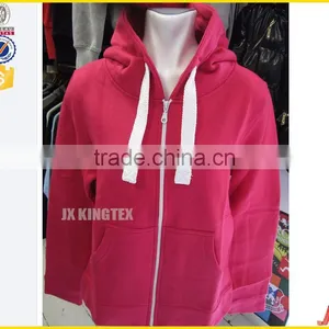 Contrast Wholesale Color OEM/ODM Service Men's Pink Zipper-up Hoodies With Your Own Logo thumbnail-1