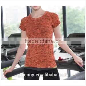 Colorful Sports Bamboo Cotton Short Fitness Outdoor Tshirt Women thumbnail-2