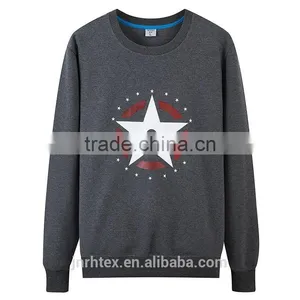 100% Polyester Printing High Quality Long Sleeve T-shirt Men Custom thumbnail-3