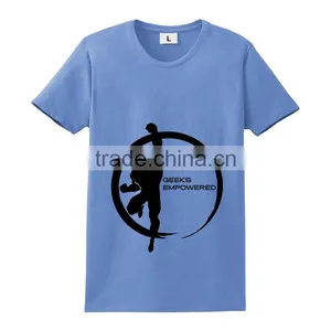 Bulk China Factory New Design Plus Size Blank European Style 200gsm T Shirt thumbnail-3
