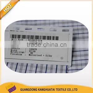Factory Price 100% Cotton Grid Mercerized Fabric thumbnail-1