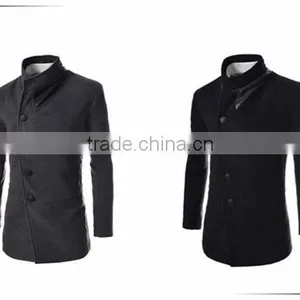 2016 Winter New Design Military Wool Trench Coat thumbnail-2