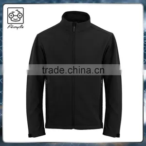 2017 Men's 3 Layer Bonded Hydrophobic Softshell Fabric Jacket thumbnail-3