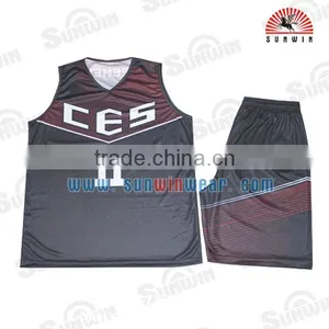 Polyester Mesh Sublimation Printing Basketball Jersey Latest Design Best Custom Basketball Jersey thumbnail-2