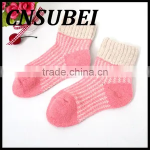 China Supplier Customized Winter Child Baby Colorful Rabbit Wool Tube Socks thumbnail-1
