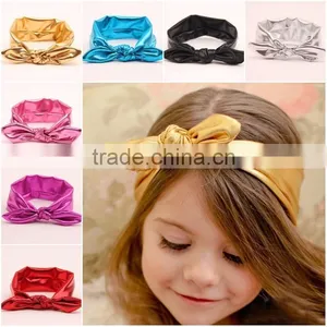 2015 New Style Baby Girls Stretch Elastic Toddler Rabbit Ear Knot Headband thumbnail-2