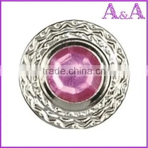 Decorative New Fashion Metal Jeans Button With Stone thumbnail-5
