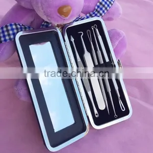 Curved Acne Clip Tweezer Extractor Needle Blackhead Comedones Whitehead Remover thumbnail-3