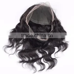 New Style 360 Lace Band Frontal 22*4 Brazilian Virgin Hair Human Hair Lace Band Frontal Closure Bleached Konts thumbnail-5
