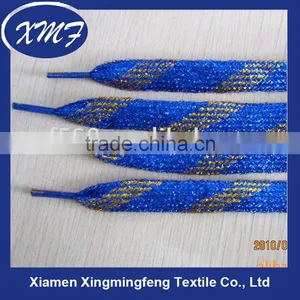 Polyester Shoelace With Shiny Metallic Thread thumbnail-1