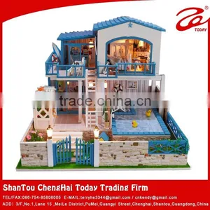 2015 Wooden Doll House,DIY Doll House thumbnail-1