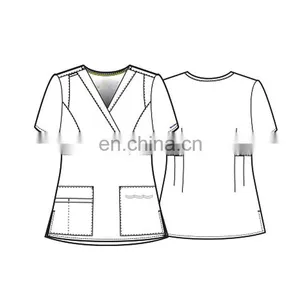 Hospital Clinic Doctor Scrub Suit Medical Work Clothes thumbnail-3