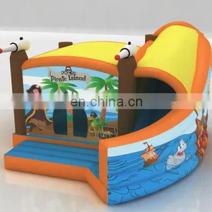 Hot Sale New Pirate Inflatable Combo With Curve Slide thumbnail-1