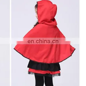 2 Piece Child Halloween Witch Cos Play Costume Dress With Cloak thumbnail-2