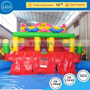 Hot Sale Fire Truck Bounce House Inflatable Princess Castle Play Tent Made in China thumbnail-2