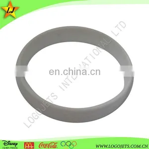 Standard Bulk Promotional Item Custom New Embossed and Debossed Silicone Bracelet thumbnail-1