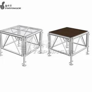 Collapsible Theme Concert Folding Stage Used Intelli Stage Lite Deck Platforms 4ftx4ft thumbnail-1