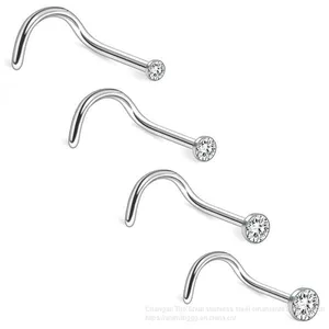Body Piercing Ornaments Stainless Steel Nose Studs, Nose Studs, Studs, Studs, Ear Nails, Anti Allergies, Foreign Trade Accessories Wholesale thumbnail-5