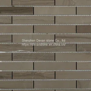 Athens Grey Marble Mosaic Kitchen Backsplash Mosaic thumbnail-1