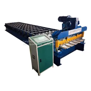Good Quality Galvanized Trapezoidal Wall Panel Cold Roll Forming Machine thumbnail-1