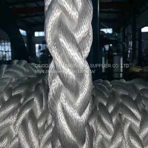 RECOMEN Hot Seller 64mm 8strand 12 Strand Nylon Polyester Rope for Vessel Tugboat thumbnail-1