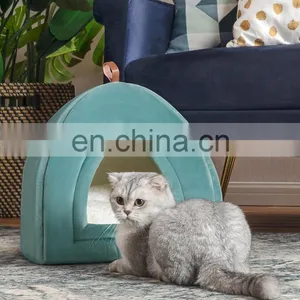 2020 Hot Sale Pet Supplies Kitten Tent Window Pet Bed For Cat Dog thumbnail-3
