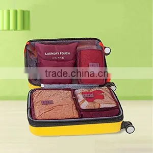 Packing Cubes And Pouches - The Most Light and Handy Travel Cube Set - Set of 6 - Durable, Compact, Multifunctional, Lightweigh thumbnail-5
