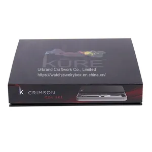 Custom Flip Design Paper Perfume Packaging Box Magnet Closer Gift Box With EVA Insert and PVC Pouch thumbnail-4