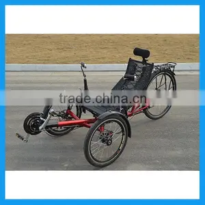 Two Front Wheel Folding Recumbent Trike For Adult thumbnail-1