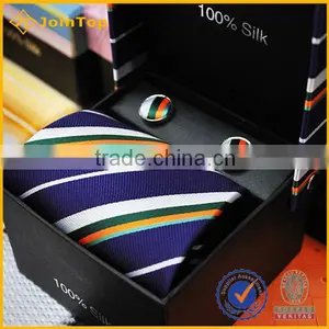 New Design Wholesale 100% Silk Necktie Sets Custom Gift Box Set thumbnail-1