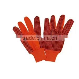 High Quality Jersey Cotton Gloves With PVC Dots LG078 thumbnail-3