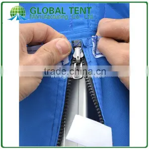 Aluminum Pop Up Marquee Trade Show Tent Frame 3x3m With Blue Canopy & Valance(Unprinted), 4 Full Walls With Zipper & Door thumbnail-4