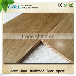 Smooth Multilayer Smoked Oak Engineered Wood Quality Flooring thumbnail-1